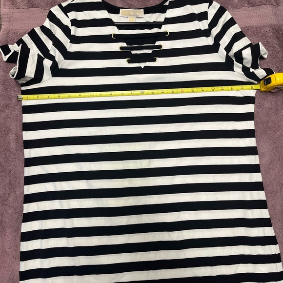 Michael kors black and White Striped Dress - Picture 9 of 9